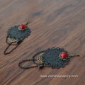 Handmade Tassels Black Lace Earrings For Women Wholesale